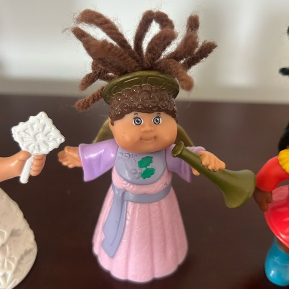 Vintage 3 McDonald’s Toys Cabbage Patch Kids Christmas Holiday Figures 1990s - Picture 3 of 6